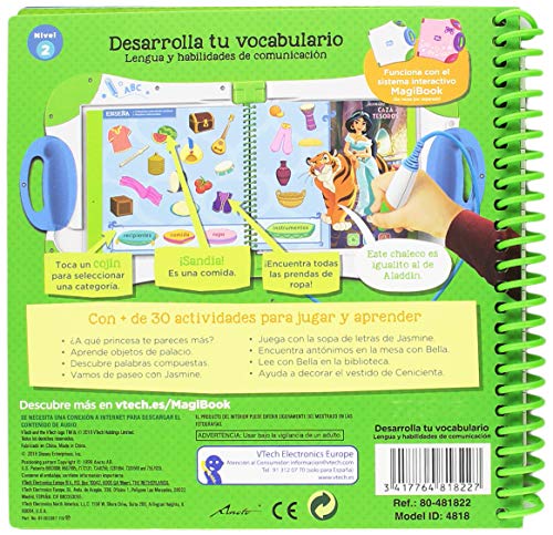 VTech- Princesas Disney Libro para Magibook, Multicolor (3480-481822)