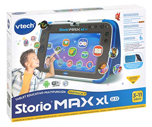 VTech Storio MAX XL 2.0 - Tablet educativo multifunción, color azul (80-194622)