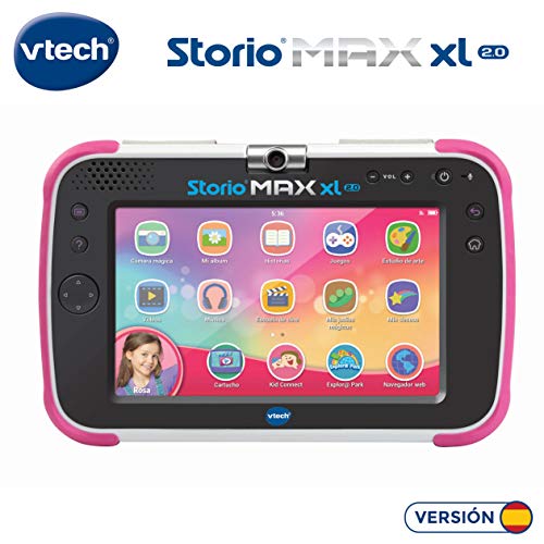 VTech Storio MAX XL 2.0 - Tablet educativo multifunción, color rosa (80-194657)