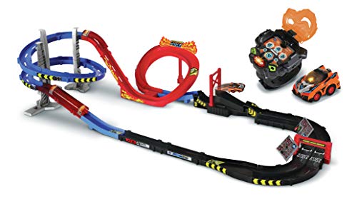 VTech Turbo Force Racers Méga Circuit Super Loop + Montre - Juegos educativos (Multicolor, Niño/niña, 5 año(s), Francés, AAA, 1287 mm)