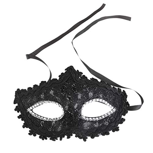 Wakauto Máscara de Ojo de Halloween Máscara de Ojo de Fiesta de Encaje Máscara de Mascarada Máscara de Cosplay de Diamantes de Imitación para Halloween Mascarada Fiesta de Disfraces