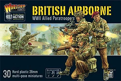 WAR-402011009A - Juegos De Warlord - Aerotransportado Británico WWII Paracaidistas Aliados - Bolt Action