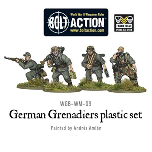 WGB-WM-09 - Warlord Games - Acción De Perno - Granaderos Alemanes De La Segunda Guerra Mundial De La Segunda Guerra Mundial - Miniaturas De 28 mm x 30