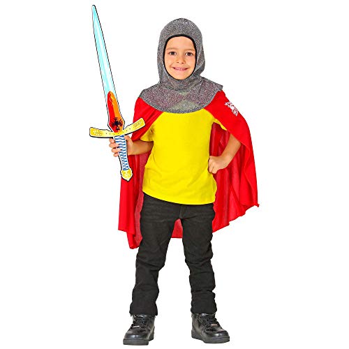 WIDMANN 97302 - Espada de caballero de espuma suave, para niños, medievales, espada de juego, arma, soldado, espada de caballero, fiesta temática, carnaval