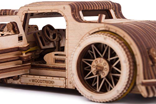 Wood Trick Wooden Model Kit - Hot Rod