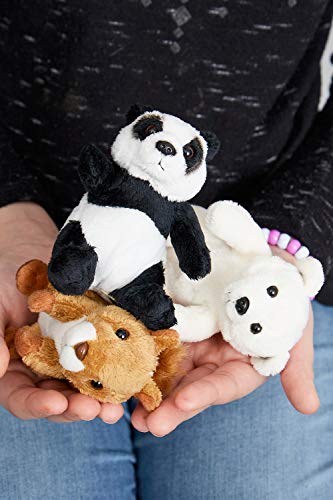 WWF Plush Figures Collection Set de 3 en una Caja de Regalo con una Ardilla, un Oso Polar y un Oso Panda