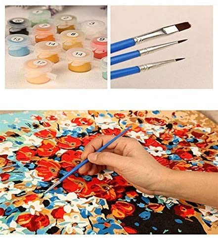 YGWDPX Pintura por números para Adultos DIY Pintura al óleo Kit con Pinceles y Pinturas Decoraciones de Arte de Pared tierna y Hermosa- zarpar（40x50 cmsin Marco）