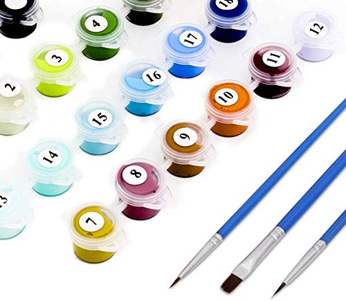 YGWDPX Pintura por números para Adultos DIY Pintura al óleo Kit con Pinceles y Pinturas Decoraciones de Arte de Pared Zarpar 40x50 cmsin Marco