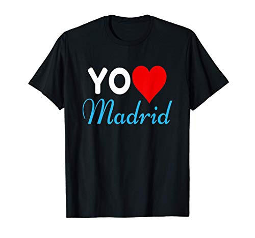 Yo Amo Madrid Capital España Orgullo Y Recuerdos De Regalo Camiseta