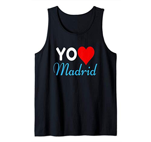 Yo Amo Madrid Capital España Orgullo Y Recuerdos De Regalo Camiseta sin Mangas