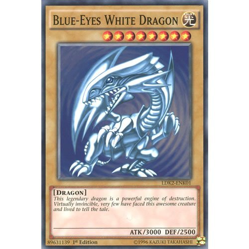 YuGiOh : LDK2-ENK01 Limited Ed Blue-Eyes White Dragon (Alternate Art 1) Common Card - ( Yu-Gi-Oh! Single Card ) by Deckboosters