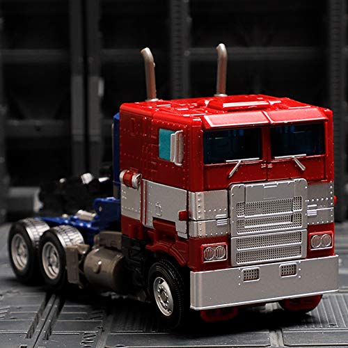 YUIOP Transformers Coche Juguete Robot Car, Transformación de Regalos La Figura de Acción de Deformación Optimus Prime 18cm