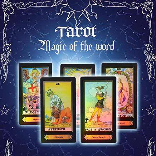 Zerodis Tarot Cards for Beginner Deck Vintage 78 Tarjetas Rider Waite Future Telling Game en Colorful Box Juego de Mesa(English Edition)