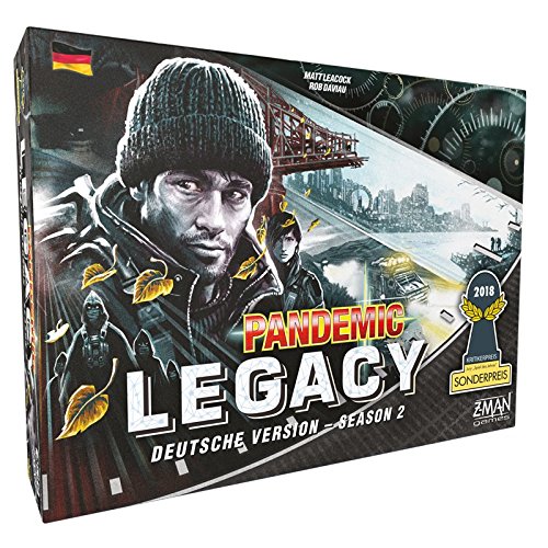 ZMan-Pandemic Legacy-Season 2, Color Negro, (Z-Man Games ZMND0004)