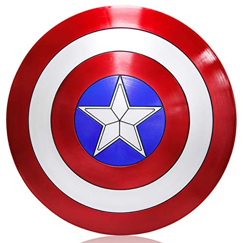 ZYER Escudo de Vestuario de Capitán América, Réplica De Marvel Prop,Capitán de América, Talla única para Adulto,