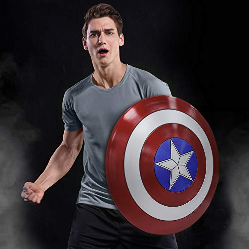 ZYER Escudo de Vestuario de Capitán América, Réplica De Marvel Prop,Capitán de América, Talla única para Adulto,
