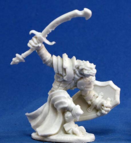 1 x Homme Dragon Warrior - Reaper Bones Miniatura para Juego de rol Guerra - 77060