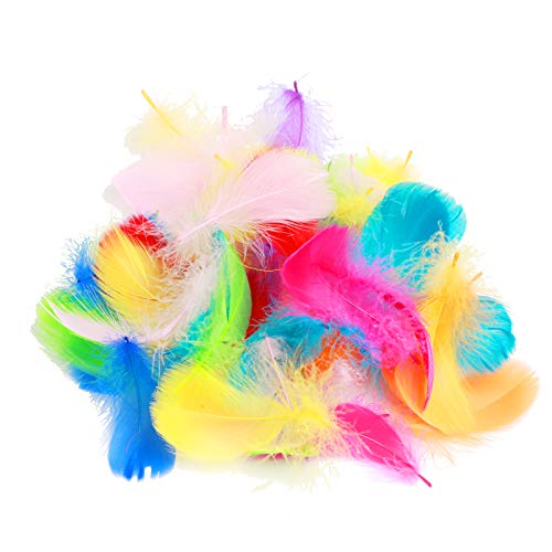 400pcs pluma de color ZoomSky pluma manualidad de plumaje artesanal para DIY, disfraz, atrapasueños, decoracion sombrero, fiesta de boda