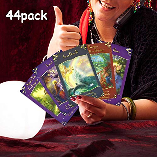 44 Piezas de Mensajes mágicos de Las Cartas del Tarot de Las Hadas, Naipes para Fiestas Familiares, baraja, Cartas de Tarot, Juegos de Mesa