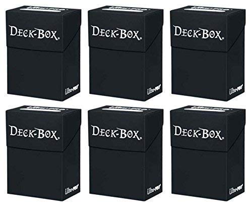 6x Ultra Pro Deck Box Schwarz - Black im Sparset