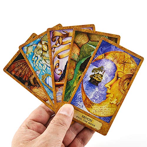 78 Cartas de Tarot, Chrysalis Tarot Cards, Divertidos Juegos de Cartas de Tarot Deck, Inglés Completo, Juegos de Fiesta Familiar, Guía de Instrucciones en PDF