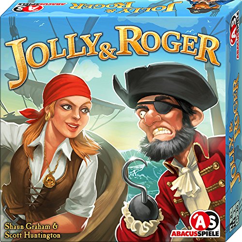 ABACUSSPIELE- Jolly & Roger Juego Familiar, Color marrón (06163)