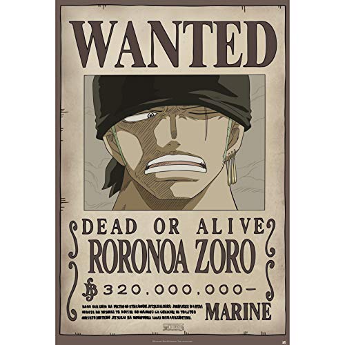 ABYstyle Póster Wanted Zoro New (91,5 x 61)