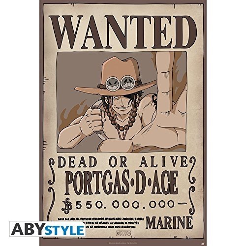 ABYstyle - Una pieza – Póster "Wanted Ace" (91,5 x 61)