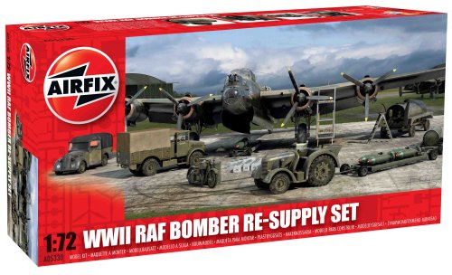 Airfix - Kit de modelismo, Diorama WWII Bomber Re-Supply, 1:72 (Hornby A05330)