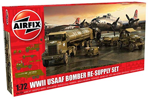 Airfix- WWII USAAF 8th Air Force Bomber Kit de Modelismo, Multicolor (Hornby Hobbies A06304)