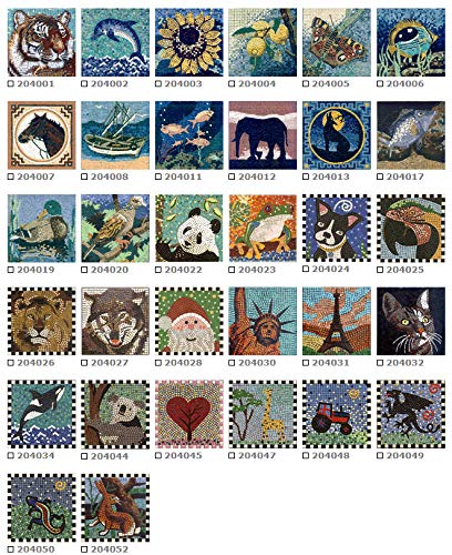 ALEA Mosaic - Kit de Mosaico, Tema Delfín, 20 x 20 cm (204004)