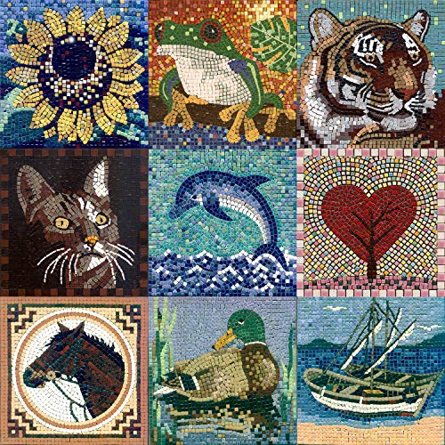 ALEA Mosaic - Kit de Mosaico, Tema Delfín, 20 x 20 cm (204004)