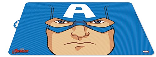 ALMACENESADAN 0403, Mantel Individual Character Capitán América; Dimensiones 43x29 cms; Producto de plástico; Libre bpa.