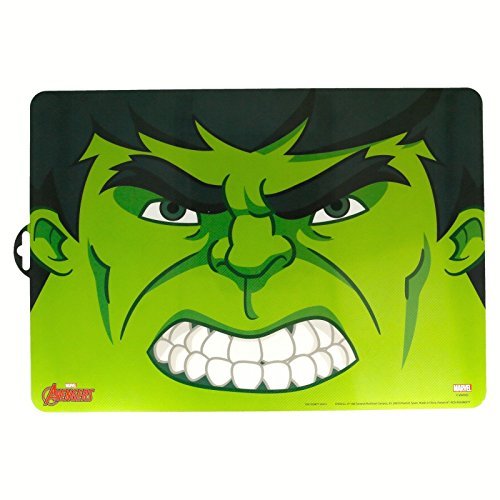 ALMACENESADAN 0405, Mantel Individual Character Hulk; Dimensiones 43x29 cms; Producto de plástico; Libre bpa.