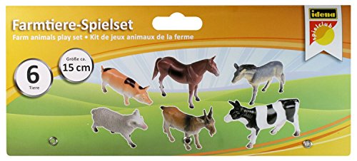 Animales Idena 4329902-6 agrícolas en la bolsa, ca. 15 cm , Modelos/colores Surtidos, 1 Unidad
