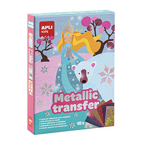 APLI Kids- Princesas Juego con Papel Metalizado Transferible, Multicolor (15267)