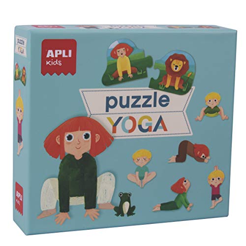 APLI Kids- Puzle Dúo Expressions Collection Juego de Puzzles Con Las Posturas Del Yoga, 24 Piezas, Multicolor (18203)
