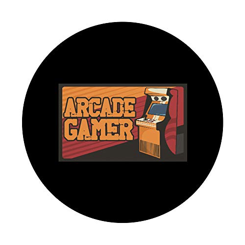 Arcade Gaming Retro Controller Game Over Play Juegos de PopSockets PopGrip: Agarre intercambiable para Teléfonos y Tabletas