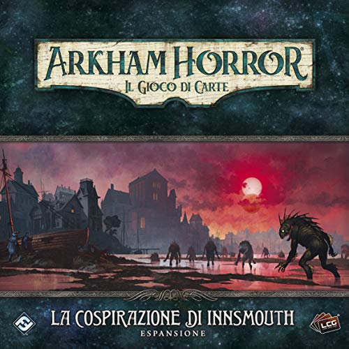 Asmodee - Arkham Horror, el Juego de Cartas: La Cospiración de Innsmouth – Expansión Juego de Cartas, edición en Italiano (9654)