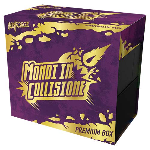 Asmodee Italia – KeyForge Mondi in Collision: Premium Box, Juego de Cartas, edición en Italiano (10607)