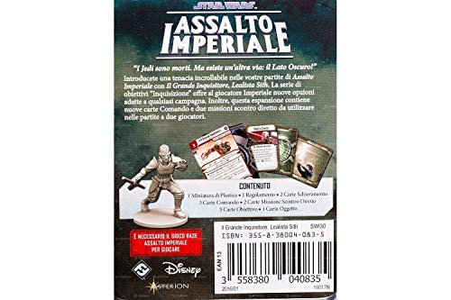 Asmodee Italia- Star Wars Assalto Imperial El Gran Inquisitor Juego de Mesa, Color, 9034