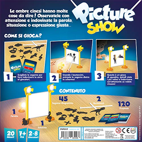 Asmodee - Picture Show, Juego de Mesa, edición en Italiano, 8251