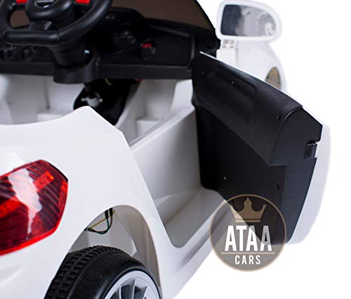 ATAA CARS Coche eléctrico niños con Mando y batería 12v Estilo X5 12v Coche eléctrico para niños Barato - Blanco
