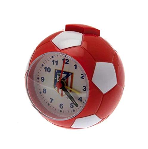 Atlético de Madrid Seva 4902004, Reloj despertador, Multicolor (Rojo/Blanco), 8 cm