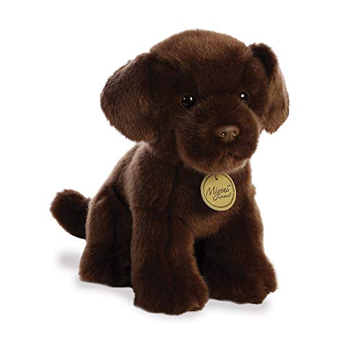 Aurora, 26379 MiYoni Chocolate Labrador, 28 cm, Juguete Suave, marrón Oscuro