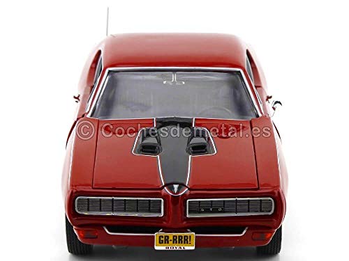 Auto World 1968 Pontiac GTO Royal Bobcat Red-Black 1:18 AMM1153