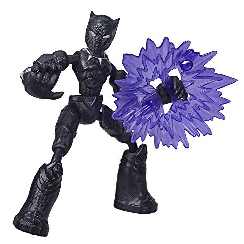 Avengers- Bend and Flex Figura Black Panther 15 Cm (Hasbro E78685X0)