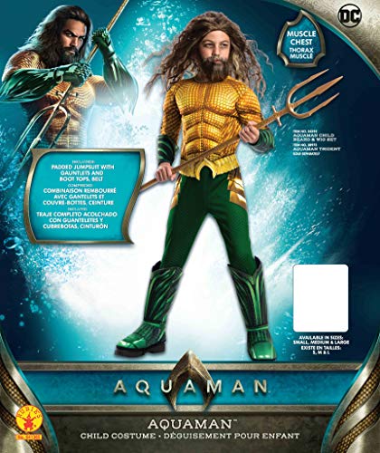 Avengers - Disfraz de Aquaman Premium, para niños, 5-7 años (Rubies 641365-M)