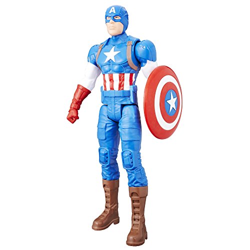 Avengers- Marvel Figura Titan Capitán América (Hasbro C0757ES0)