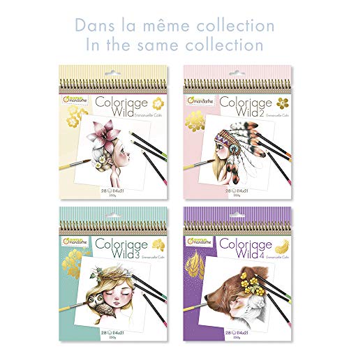 Avenue Mandarine - Cuaderno de colorear Wild 2 by Emmanuelle Colin (Edición colector) (GY068C)